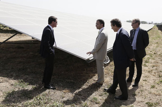 Inauguration centrale photovoltaïque à Zmorot